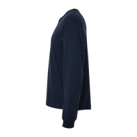 Bella + Canvas 6 oz. Heavyweight Long Sleeve Tee, Navy, Left Sleeve view