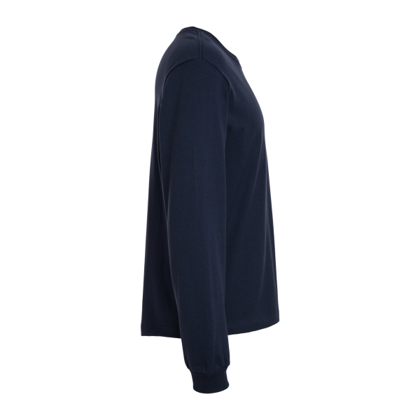 Bella + Canvas 6 oz. Heavyweight Long Sleeve Tee, Navy, Right Sleeve view