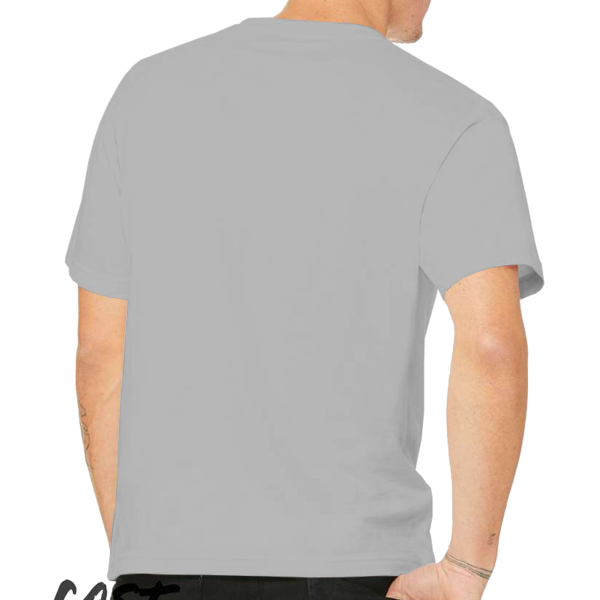 Bella + Canvas 6 oz. Heavyweight Tee, Athletic Heather, Back view