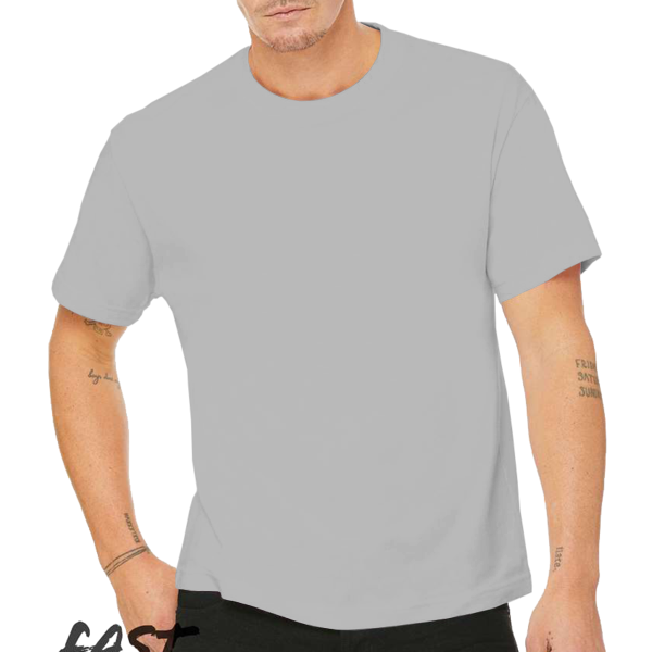 Bella + Canvas 6 oz. Heavyweight Tee, Athletic Heather, Front view