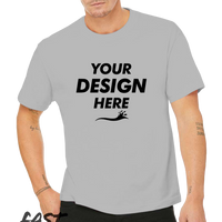 Bella + Canvas 6 oz. Heavyweight Tee, Athletic Heather, Front view, Mockup