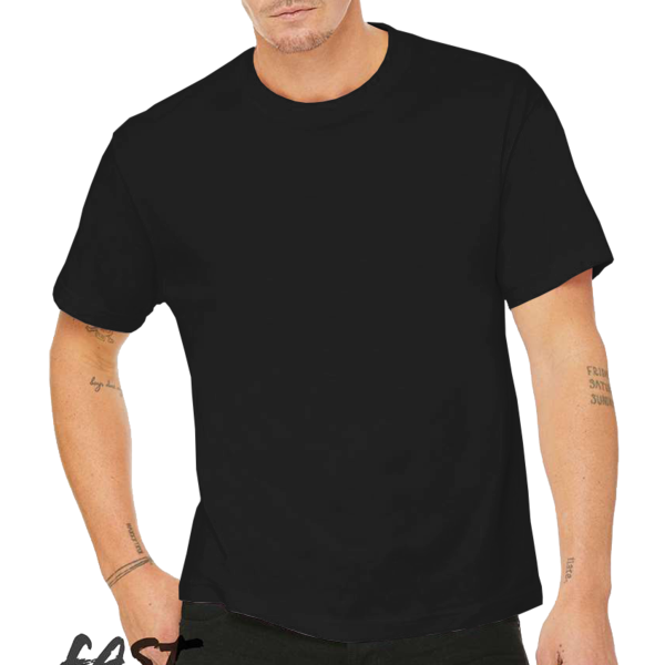 Bella + Canvas 6 oz. Heavyweight Tee, Black, Front view