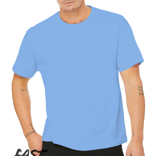 Bella + Canvas 6 oz. Heavyweight Tee, Carolina Blue, Front view