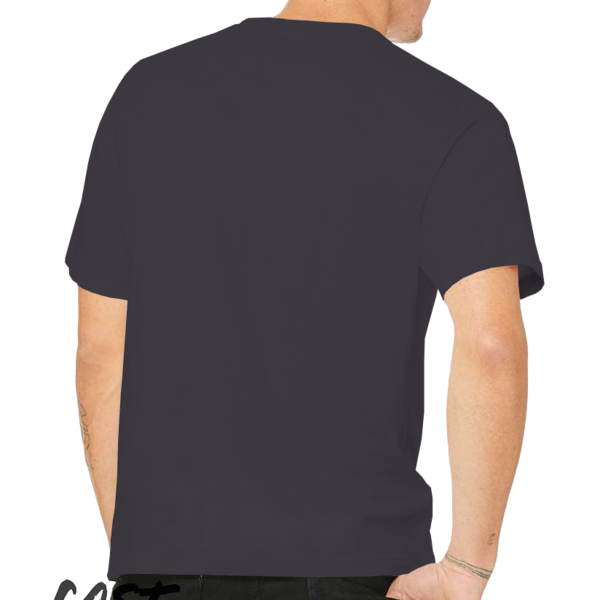 Bella + Canvas 6 oz. Heavyweight Tee, Dark Grey, Back view