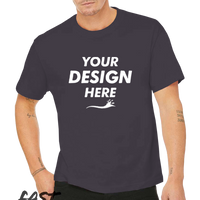Bella + Canvas 6 oz. Heavyweight Tee, Dark Grey, Front view, Mockup