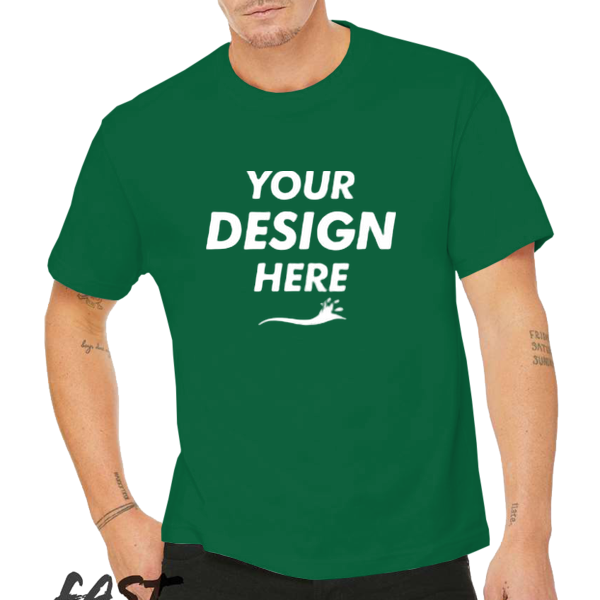 Bella + Canvas 6 oz. Heavyweight Tee, Forest, Front view, Mockup