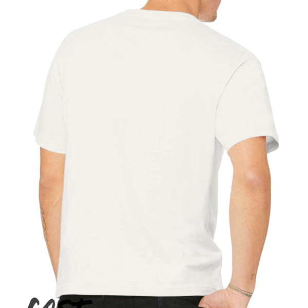 Bella + Canvas 6 oz. Heavyweight Tee, Natural, Back view