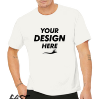 Bella + Canvas 6 oz. Heavyweight Tee, Natural, Front view, Mockup