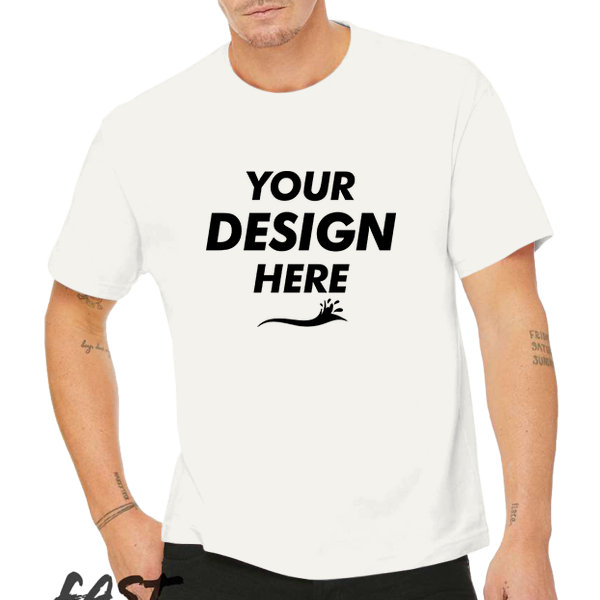 Bella + Canvas 6 oz. Heavyweight Tee, Natural, Front view, Mockup