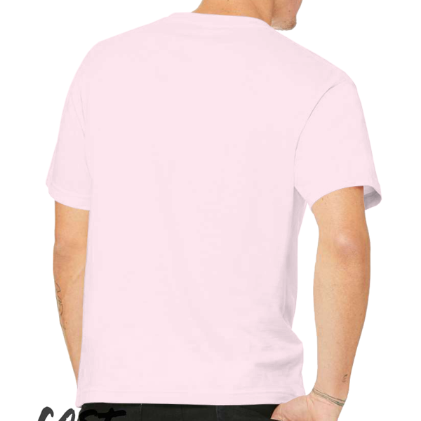 Bella + Canvas 6 oz. Heavyweight Tee, Soft Pink, Back view