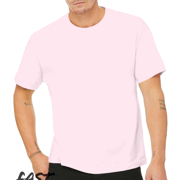 Bella + Canvas 6 oz. Heavyweight Tee, Soft Pink, Front view