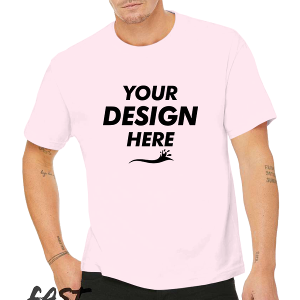 Bella + Canvas 6 oz. Heavyweight Tee, Soft Pink, Front view, Mockup