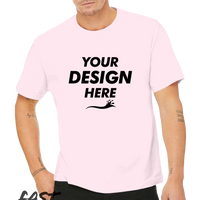 Bella + Canvas 6 oz. Heavyweight Tee, Soft Pink, Front view, Mockup