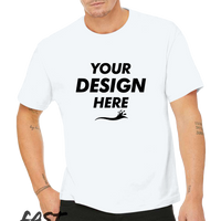 Bella + Canvas 6 oz. Heavyweight Tee, White, Front view, Mockup