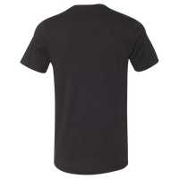 Bella + Canvas CVC Jersey Tee, Black Heather, Back view