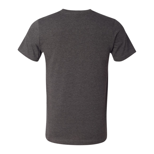 Bella + Canvas CVC Jersey Tee, Dark Grey Heather, Back view
