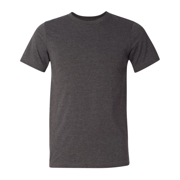 Bella + Canvas CVC Jersey Tee, Dark Grey Heather, Front view