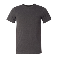 Bella + Canvas CVC Jersey Tee, Dark Grey Heather, Front view