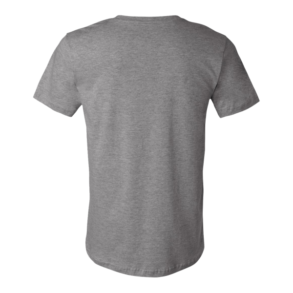 Bella + Canvas CVC Jersey Tee, Deep Heather, Back view