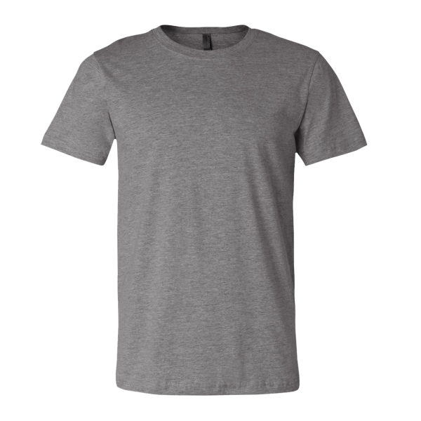 Bella + Canvas CVC Jersey Tee, Deep Heather, Front view
