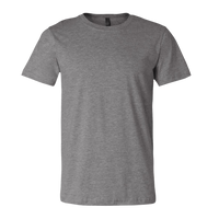 Bella + Canvas CVC Jersey Tee, Deep Heather, Front view