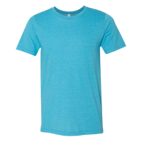 Bella + Canvas CVC Jersey Tee, Heather Aqua, Front view