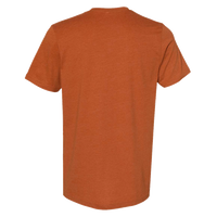 Bella + Canvas CVC Jersey Tee, Heather Autumn, Back view