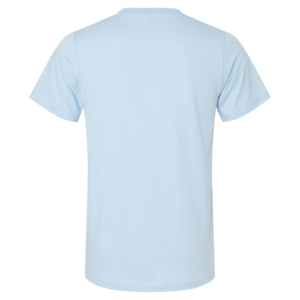 Bella + Canvas CVC Jersey Tee, Heather Baby Blue, Back view