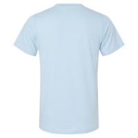 Bella + Canvas CVC Jersey Tee, Heather Baby Blue, Back view