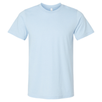 Bella + Canvas CVC Jersey Tee, Heather Baby Blue, Front view