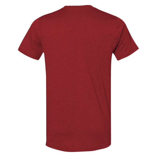 Bella + Canvas CVC Jersey Tee, Heather Canvas Red, Back view