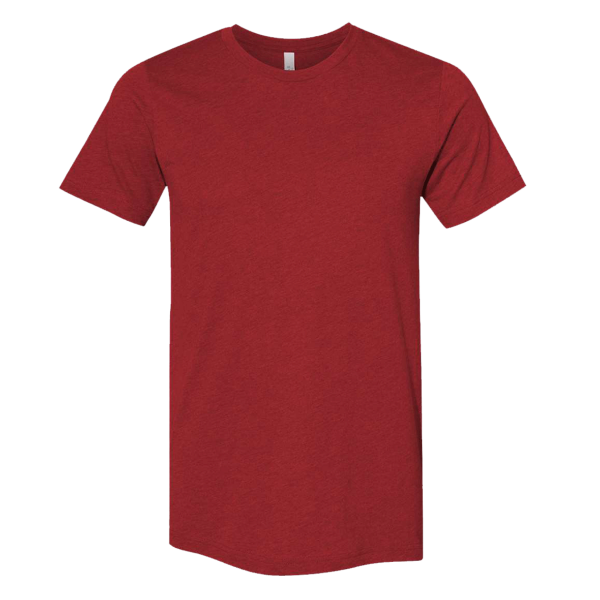 Bella + Canvas CVC Jersey Tee, Heather Canvas Red, Front view