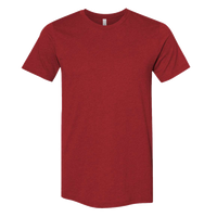 Bella + Canvas CVC Jersey Tee, Heather Canvas Red, Front view