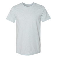 Bella + Canvas CVC Jersey Tee, Heather Prism Ice Blue, Front view