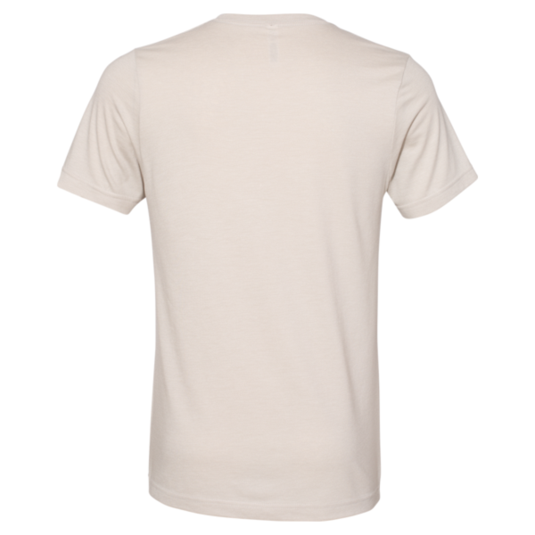 Bella + Canvas Heather CVC V-Neck Tee, Heather Dust, Back view