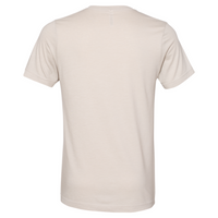 Bella + Canvas Heather CVC V-Neck Tee, Heather Dust, Back view