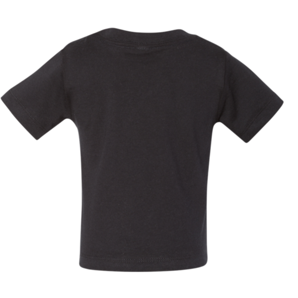 Bella + Canvas Infant Jersey Tee, Black, Back view