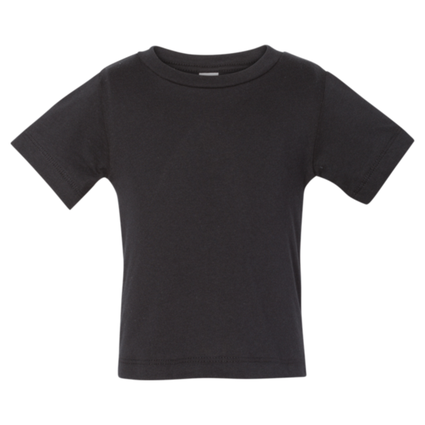 Bella + Canvas Infant Jersey Tee, Black, Front view