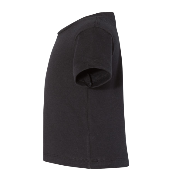 Bella + Canvas Infant Jersey Tee, Black, Left Sleeve view