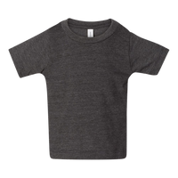 Bella + Canvas Infant Jersey Tee, Dark Grey Heather, Front view