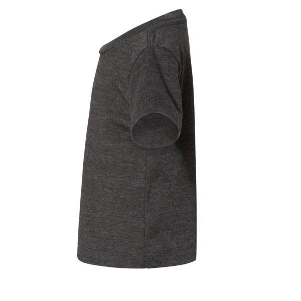 Bella + Canvas Infant Jersey Tee, Dark Grey Heather, Left Sleeve view