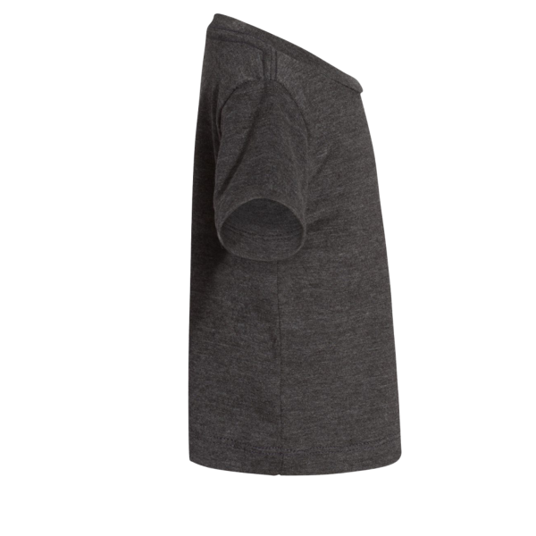 Bella + Canvas Infant Jersey Tee, Dark Grey Heather, Right Sleeve view