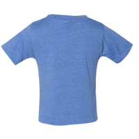 Bella + Canvas Infant Jersey Tee, Heather Columbia Blue, Back view