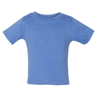 Bella + Canvas Infant Jersey Tee, Heather Columbia Blue, Front view