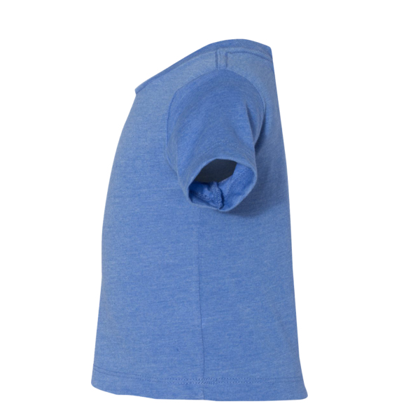 Bella + Canvas Infant Jersey Tee, Heather Columbia Blue, Left Sleeve view