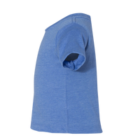 Bella + Canvas Infant Jersey Tee, Heather Columbia Blue, Left Sleeve view