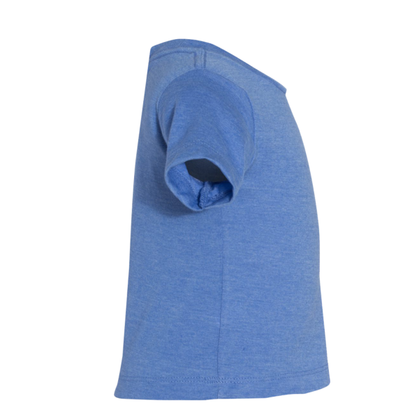 Bella + Canvas Infant Jersey Tee, Heather Columbia Blue, Right Sleeve view