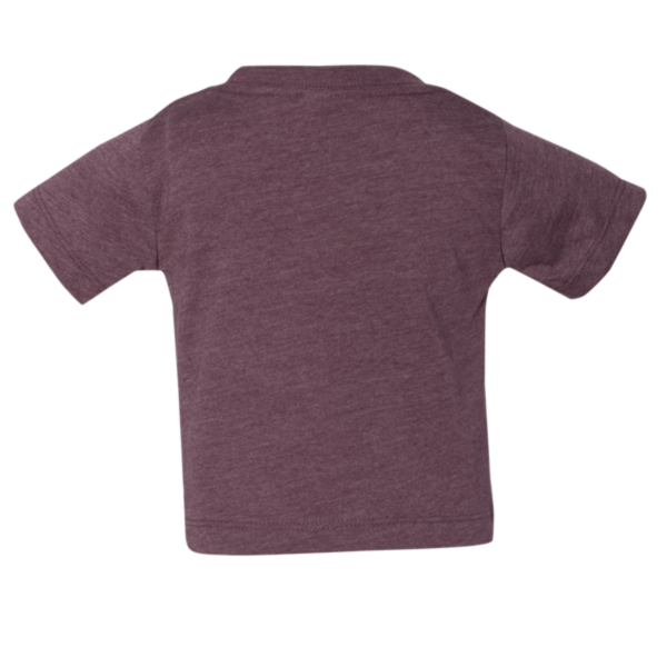 Bella + Canvas Infant Jersey Tee, Heather Maroon, Back view