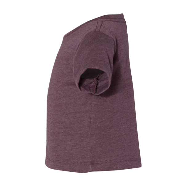 Bella + Canvas Infant Jersey Tee, Heather Maroon, Left Sleeve view