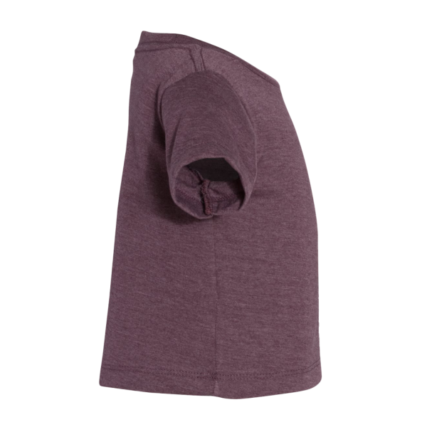 Bella + Canvas Infant Jersey Tee, Heather Maroon, Right Sleeve view